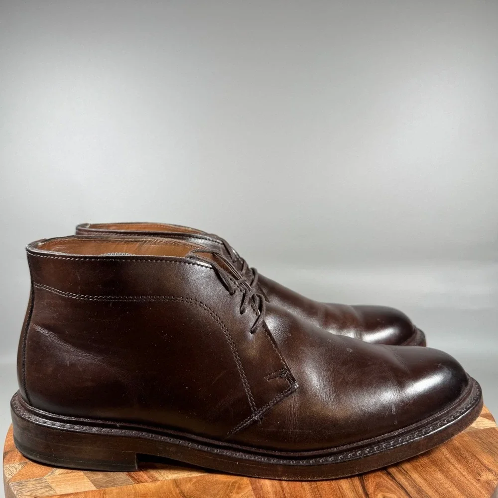 Allen Edmonds Dundee 2.0 Chukka Boots‎ Mens 10 B Brown Leather Made in USA 1511